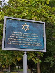 Vado Ligure 05-10-2018 - inaugurazione targa commemorativa Shoah
